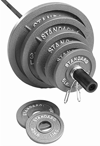 300lb Barbell Weight Set with 7ft Olympic Barbell-Gains Everyday