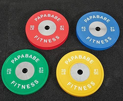 35lb Competition Rubber Olympic Bumper Plates, 2 inch-Gains Everyday