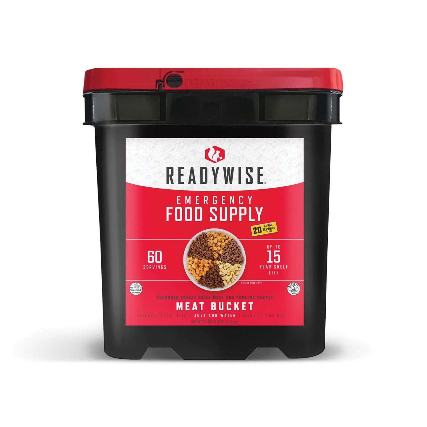 60 Serving Meat Bucket-Gains Everyday
