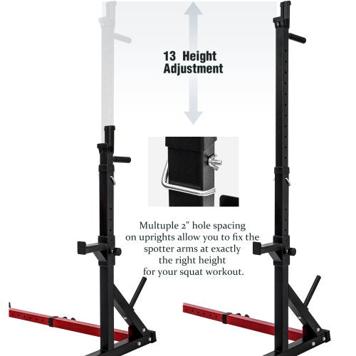 Adjustable Barbell Rack Multi-Function Dipping Station Squat Stand-Gains Everyday