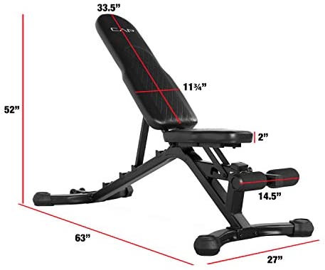 Adjustable Utility Weight Bench-Gains Everyday