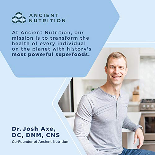 Collagen Powder Protein with Vitamin C and Probiotics by Ancient Nutrition, Multi Collagen Protein, Unflavored-Gains Everyday