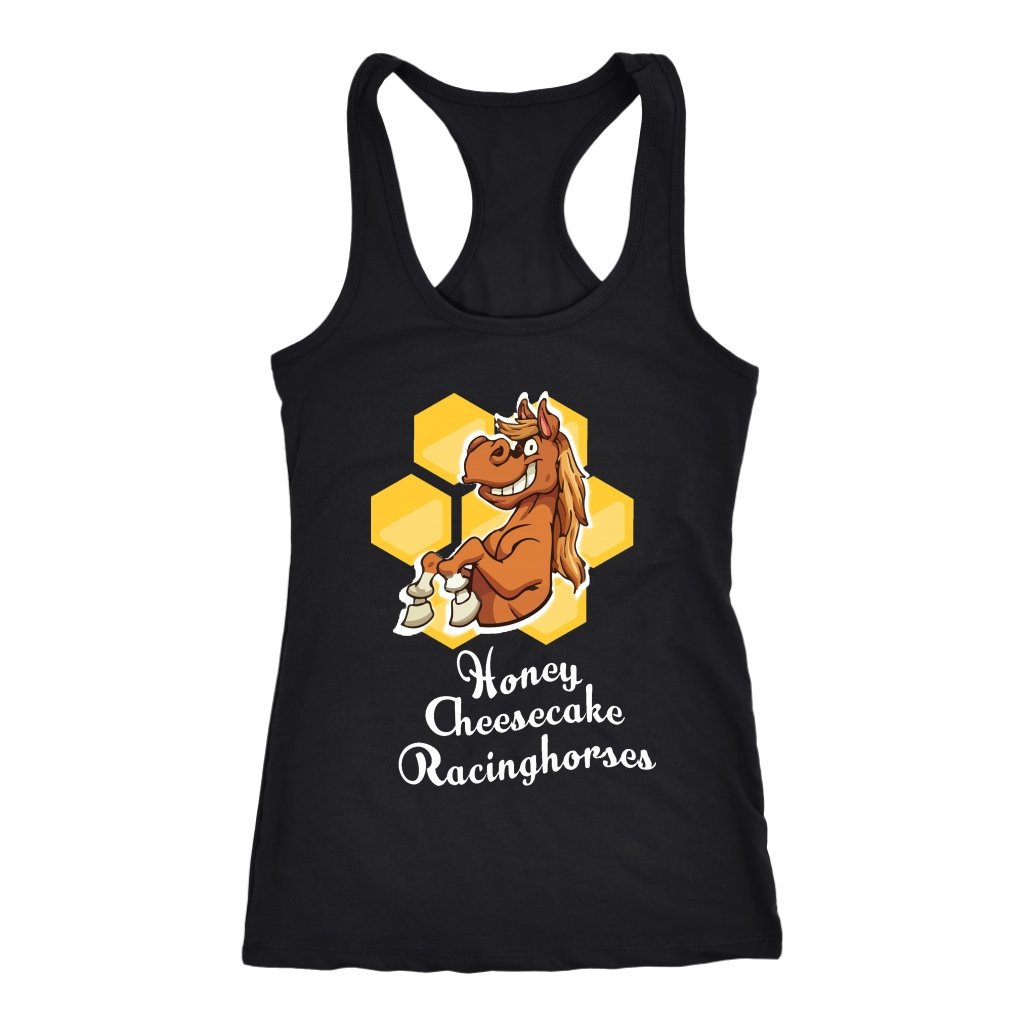 Custom Mud Run T-shirt - Honey Cheesecake Racinghorse - Fitness Apparel-Gains Everyday