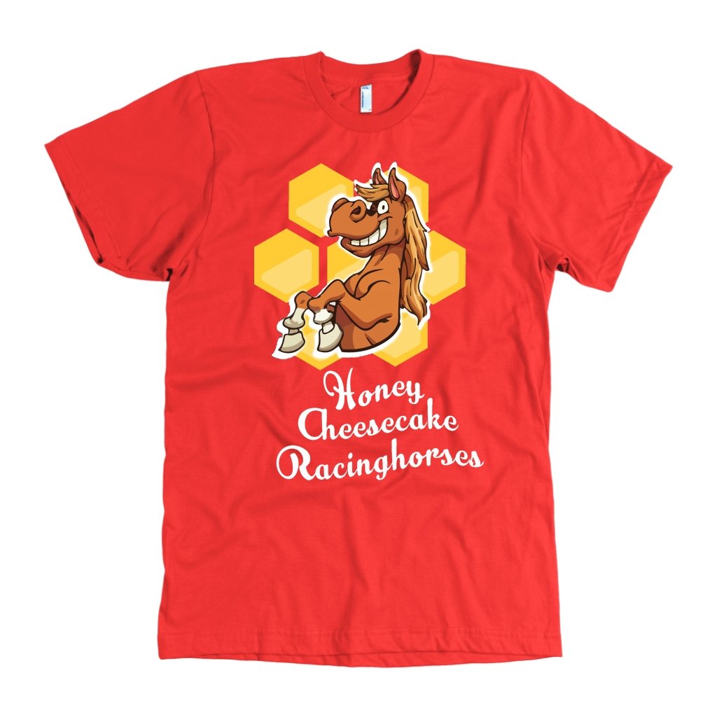 Custom Mud Run T-shirt - Honey Cheesecake Racinghorse - Fitness Apparel-Gains Everyday