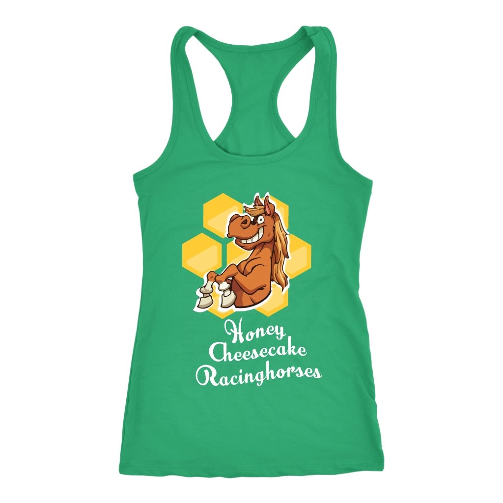 Custom Mud Run T-shirt - Honey Cheesecake Racinghorse - Fitness Apparel-Gains Everyday