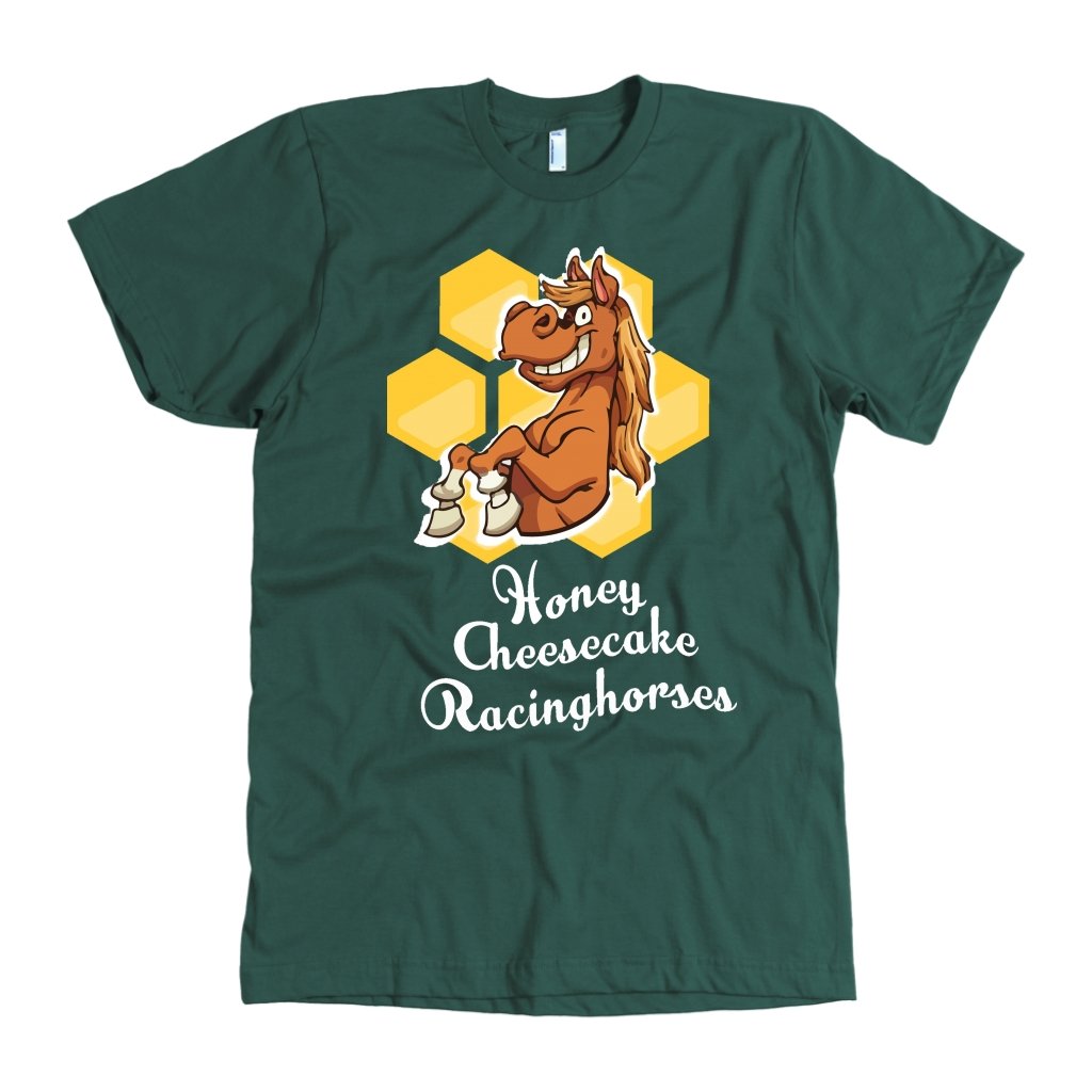 Custom Mud Run T-shirt - Honey Cheesecake Racinghorse - Fitness Apparel-Gains Everyday