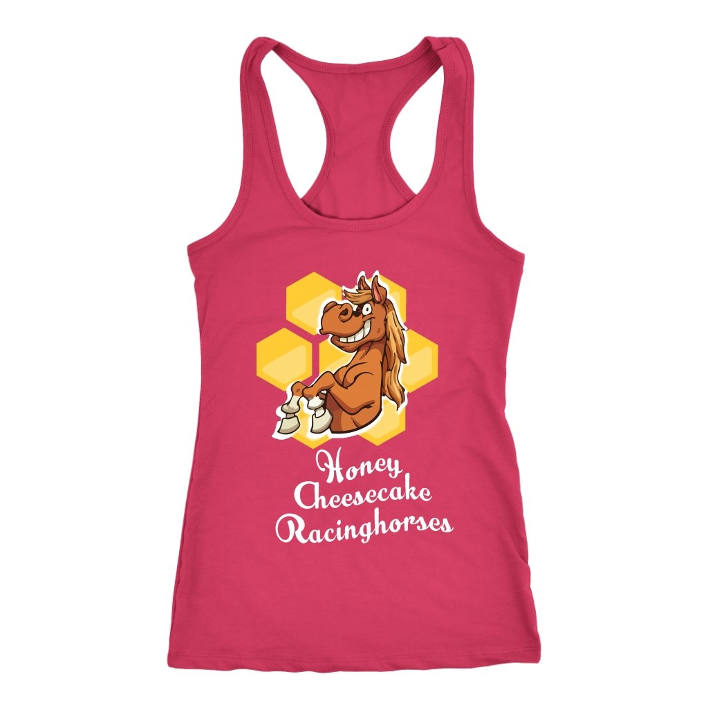 Custom Mud Run T-shirt - Honey Cheesecake Racinghorse - Fitness Apparel-Gains Everyday