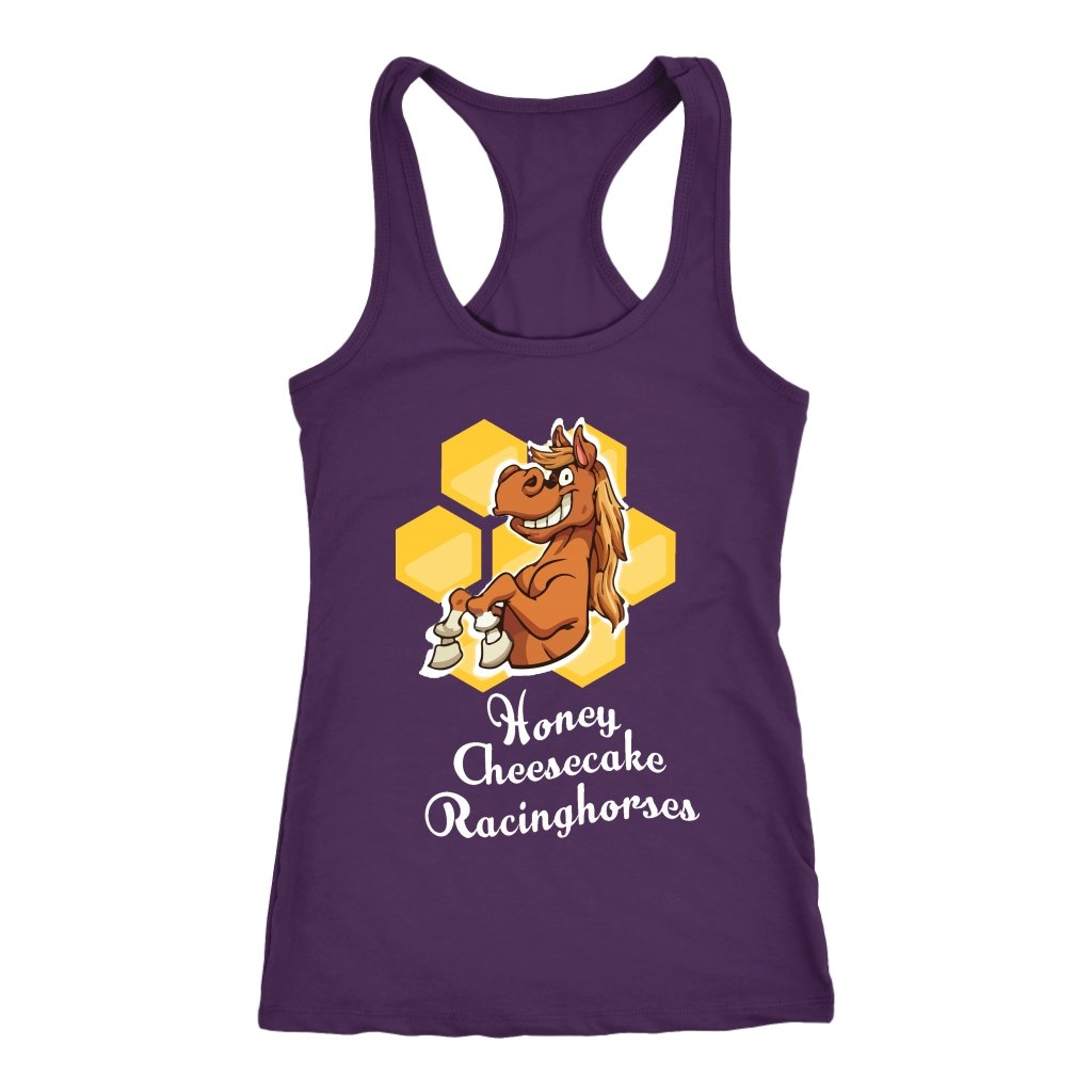 Custom Mud Run T-shirt - Honey Cheesecake Racinghorse - Fitness Apparel-Gains Everyday