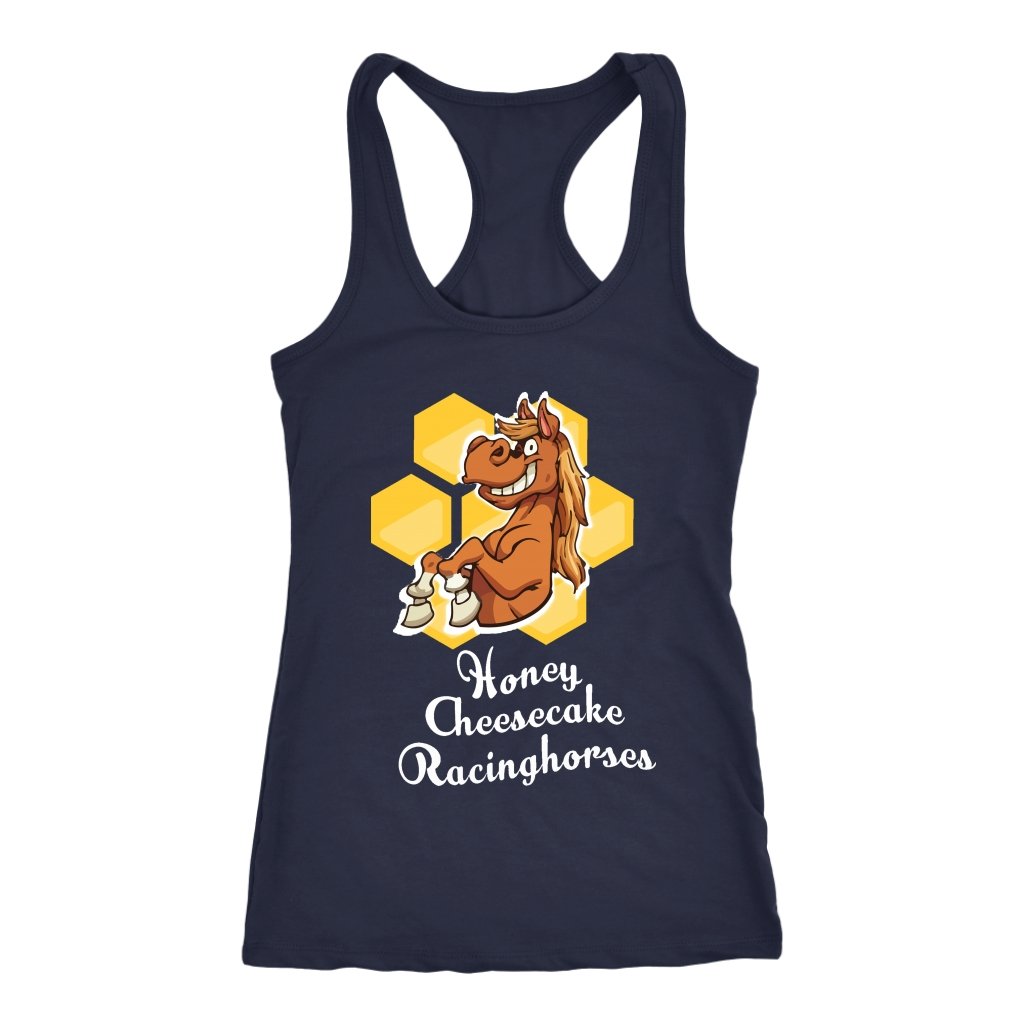 Custom Mud Run T-shirt - Honey Cheesecake Racinghorse - Fitness Apparel-Gains Everyday