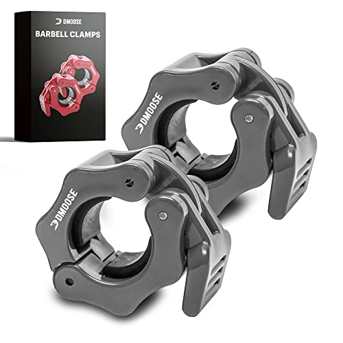 DMoose Olympic Quick Release Barbell Collar (Non Slip Locking) Weight Clips-Gains Everyday