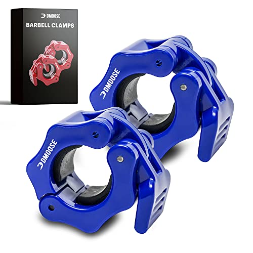 DMoose Olympic Quick Release Barbell Collar (Non Slip Locking) Weight Clips-Gains Everyday