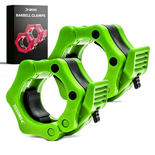 DMoose Olympic Quick Release Barbell Collar (Non Slip Locking) Weight Clips-Gains Everyday