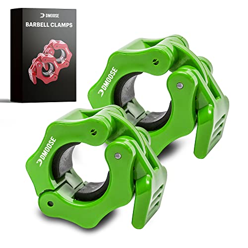 DMoose Olympic Quick Release Barbell Collar (Non Slip Locking) Weight Clips-Gains Everyday