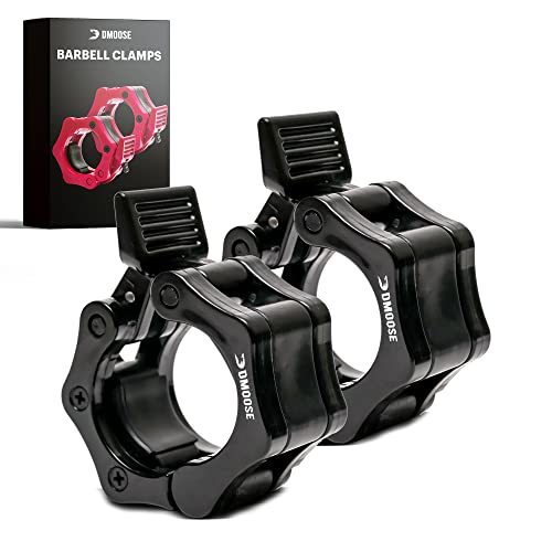 DMoose Olympic Quick Release Barbell Collar (Non Slip Locking) Weight Clips-Gains Everyday
