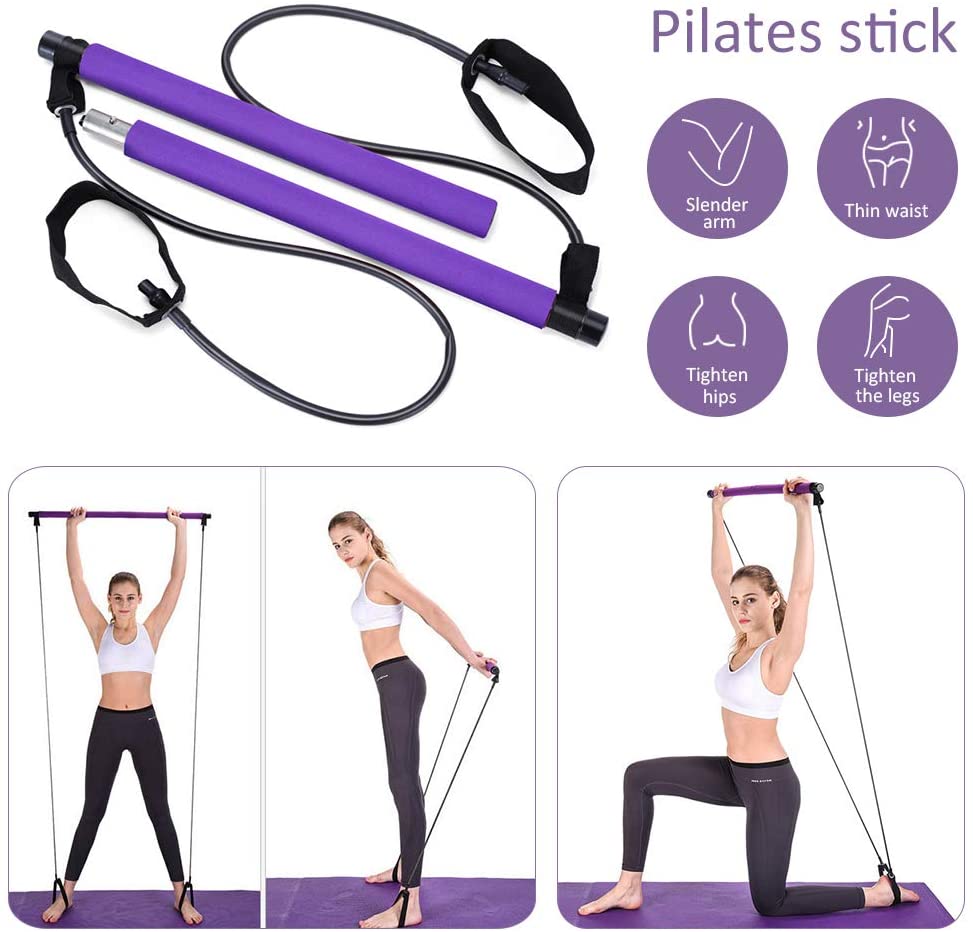 Exercise Resistance Band Yoga Stick Pilates Stick Portable Fitness SP-Gains Everyday
