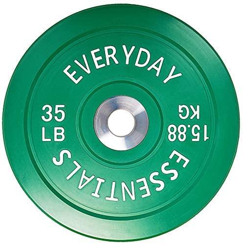 Olympic Bumper Plate Weight Plate Steel Hub (10 lb, 15 lb, 25 lb, 35 lb, 45 lb, 55 lb available)-Gains Everyday