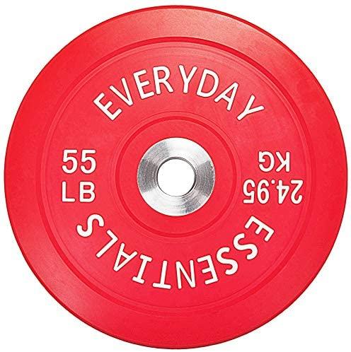 Olympic Bumper Plate Weight Plate Steel Hub (10 lb, 15 lb, 25 lb, 35 lb, 45 lb, 55 lb available)-Gains Everyday
