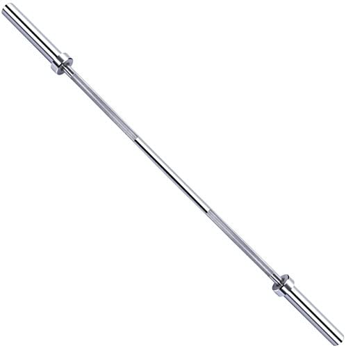 Olympic Weightlifting Barbell, 700 lb Capacity, Silver (Available in 1" and 2" Diameter)-Gains Everyday