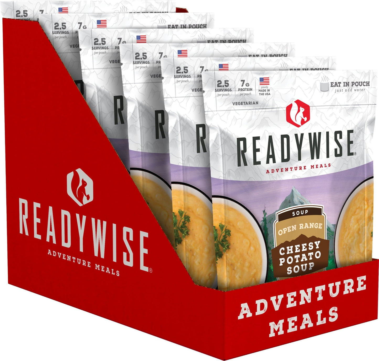 READYWISE 6 CT Case Open Range Cheesy Potato Soup-Gains Everyday