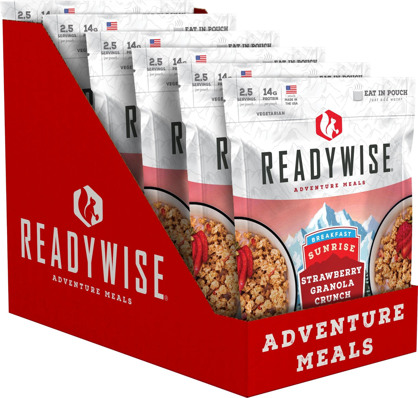 READYWISE 6 CT Case Sunrise Strawberry Granola Crunch-Gains Everyday