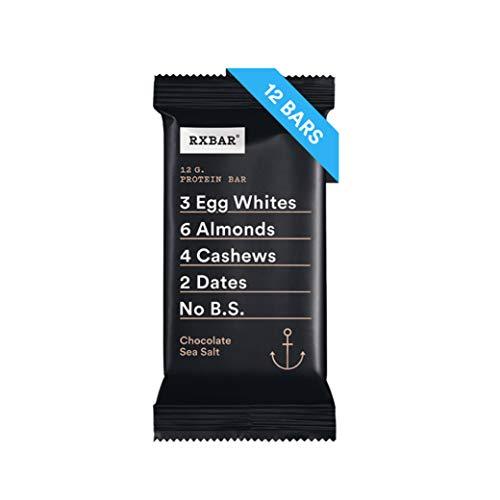 RXBAR, Chocolate Sea Salt, Protein Bar, (Pack of 12) Breakfast Bar, High Protein Snack-Gains Everyday