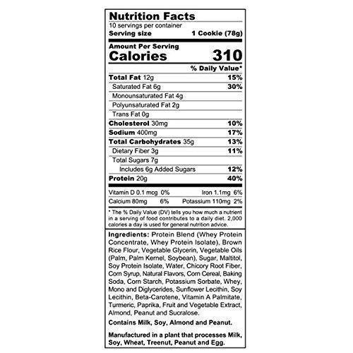 SINFIT Birthday Cake Protein Cookies by Sinister Labs - Soft baked with 20g of protein and only 7g of sugar - gluten free - 2.75 oz cookies (10-count)-Gains Everyday