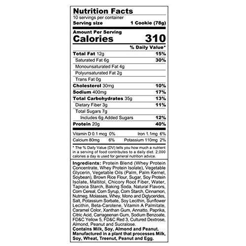 SINFIT Pumpkin Spice Protein Cookies by Sinister Labs -Soft baked with 20g of protein and only 7g of sugar - gluten free - 2.75 oz cookies (10-count)-Gains Everyday