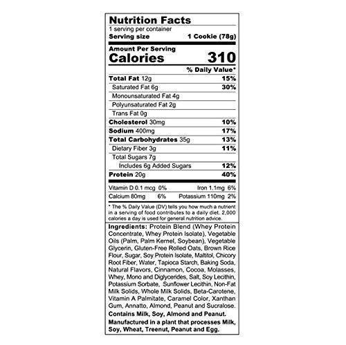 SINFIT Snickerdoodle Chocolate Chip Protein Cookies - 20g of protein - gluten free - 2.75 oz cookies (10 soft baked cookies)-Gains Everyday
