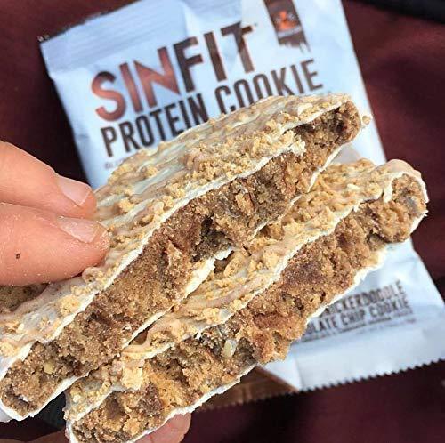 SINFIT Snickerdoodle Chocolate Chip Protein Cookies - 20g of protein - gluten free - 2.75 oz cookies (10 soft baked cookies)-Gains Everyday