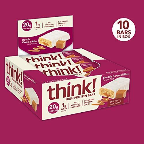 think! High Protein Bars, 18g Protein, 2g Sugar, No Artificial Sweeteners, GMO Free, 2.1 Oz Bar-Gains Everyday