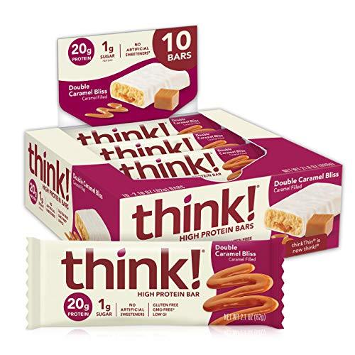 think! High Protein Bars, 18g Protein, 2g Sugar, No Artificial Sweeteners, GMO Free, 2.1 Oz Bar-Gains Everyday