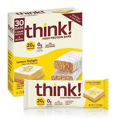 think! High Protein Bars, 18g Protein, 2g Sugar, No Artificial Sweeteners, GMO Free, 2.1 Oz Bar-Gains Everyday