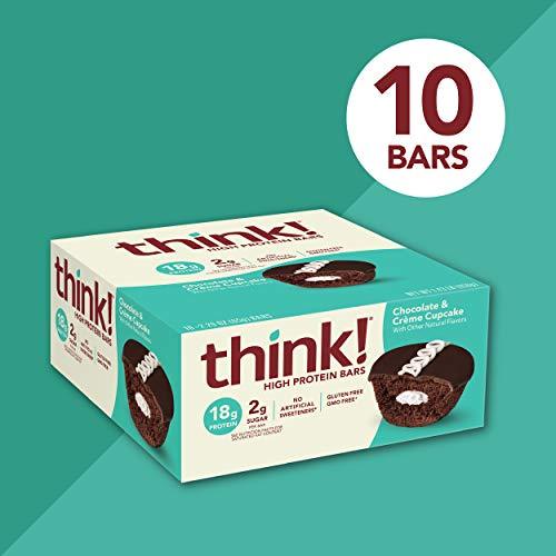 think! High Protein Bars, 18g Protein, 2g Sugar, No Artificial Sweeteners, GMO Free, 2.1 Oz Bar-Gains Everyday
