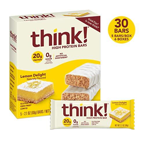 think! High Protein Bars, 18g Protein, 2g Sugar, No Artificial Sweeteners, GMO Free, 2.1 Oz Bar-Gains Everyday