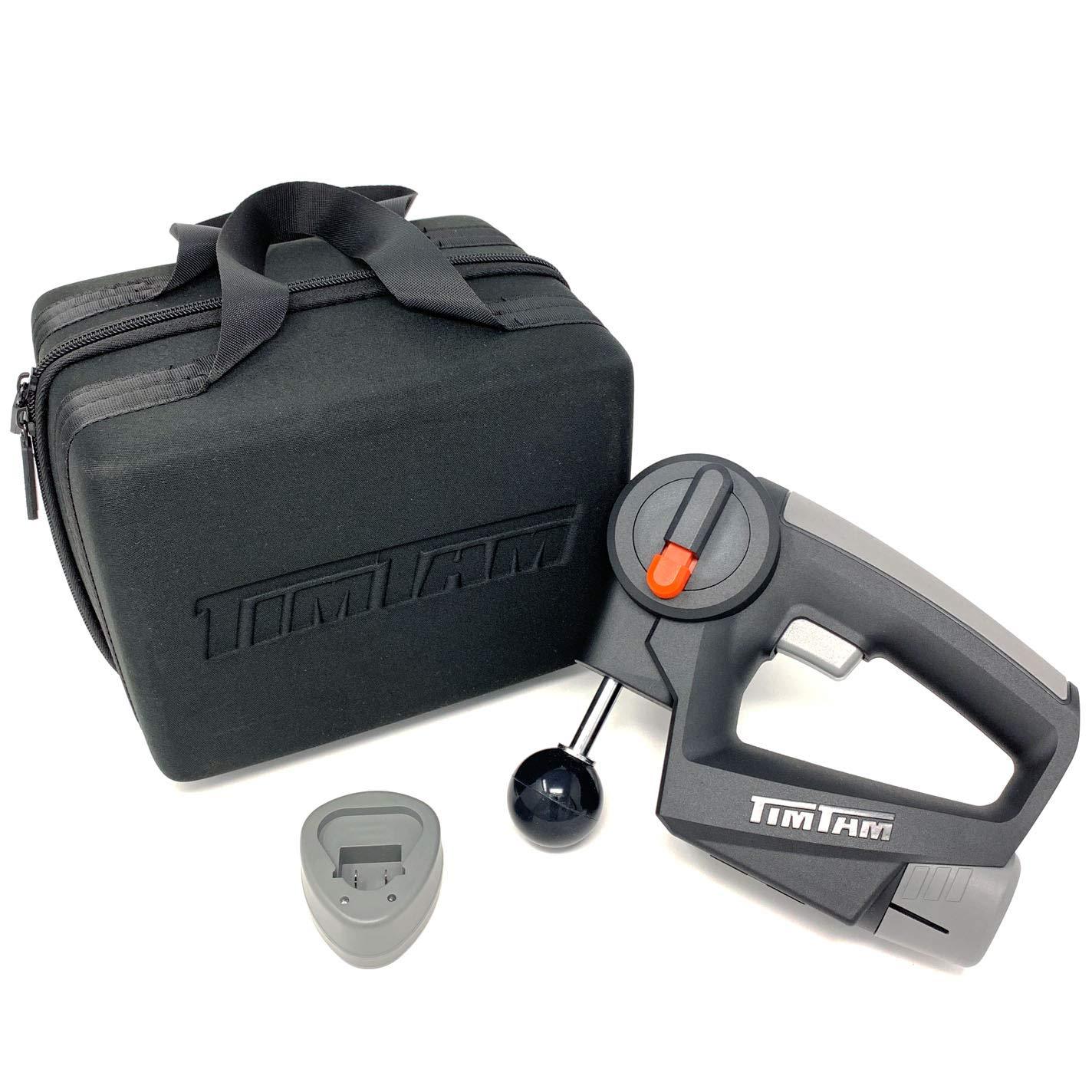 TimTam Power Massager - Handheld Deep Tissue Massage Gun for Athletes (Gray)-Gains Everyday