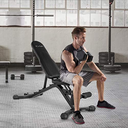 Adjustable Utility Weight Bench-Gains Everyday