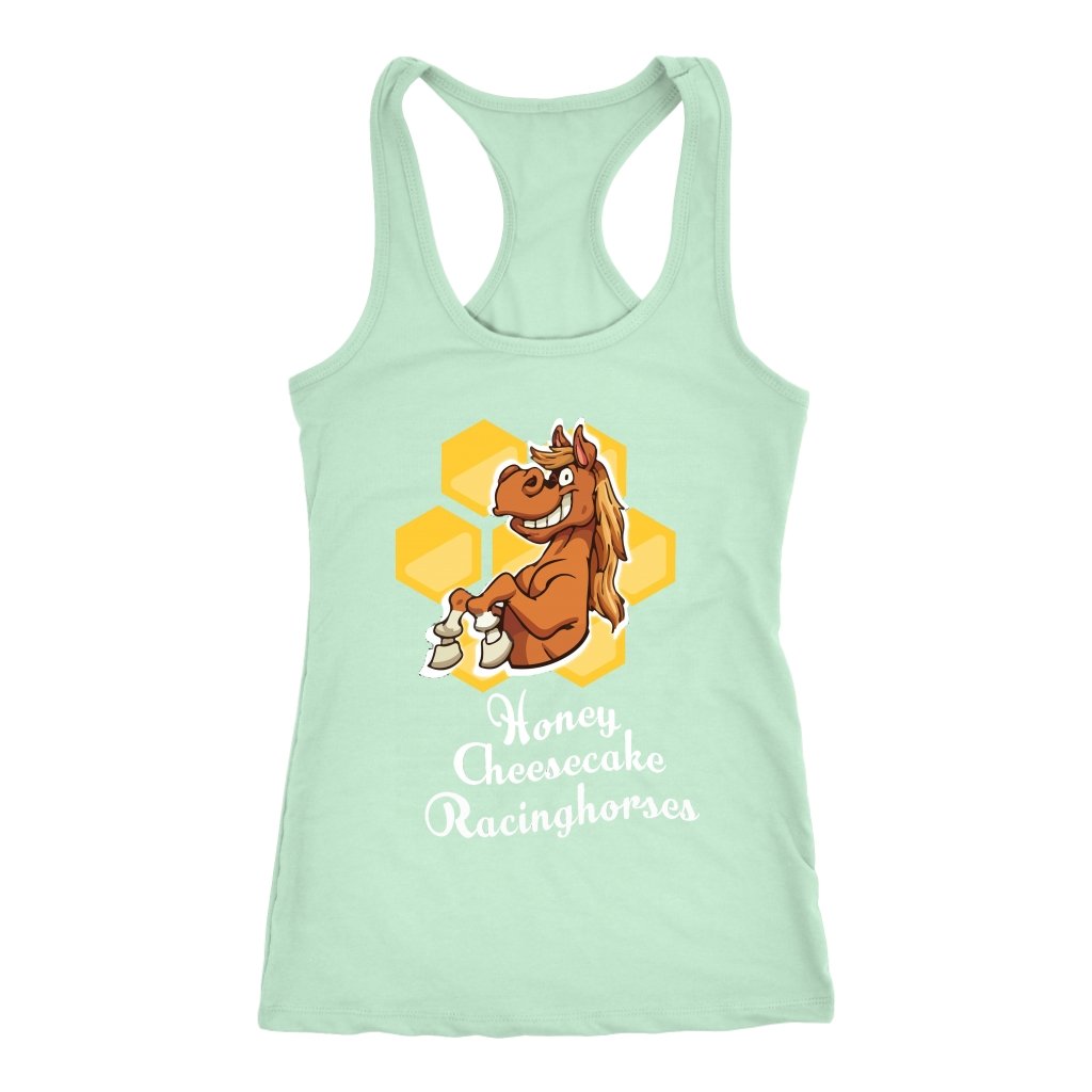 Custom Mud Run T-shirt - Honey Cheesecake Racinghorse - Fitness Apparel-Gains Everyday