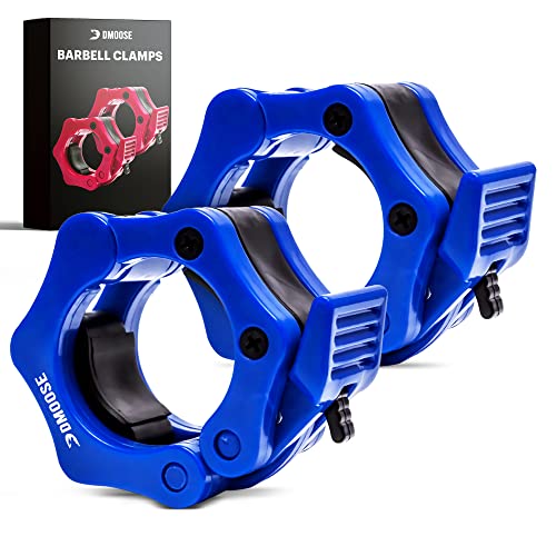 DMoose Olympic Quick Release Barbell Collar (Non Slip Locking) Weight Clips-Gains Everyday