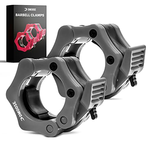 DMoose Olympic Quick Release Barbell Collar (Non Slip Locking) Weight Clips-Gains Everyday