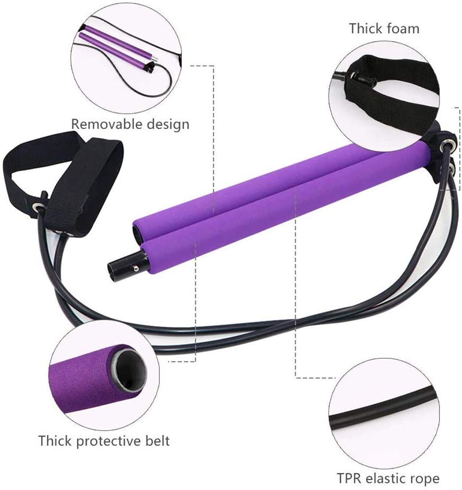 Exercise Resistance Band Yoga Stick Pilates Stick Portable Fitness SP-Gains Everyday