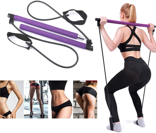 Exercise Resistance Band Yoga Stick Pilates Stick Portable Fitness SP-Gains Everyday