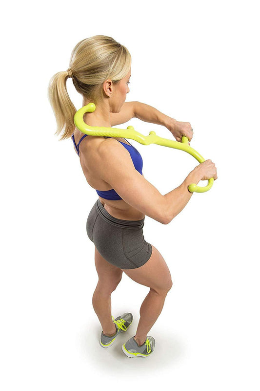 GoFit Muscle Massage Hook Tool - Deep Tissue-Gains Everyday