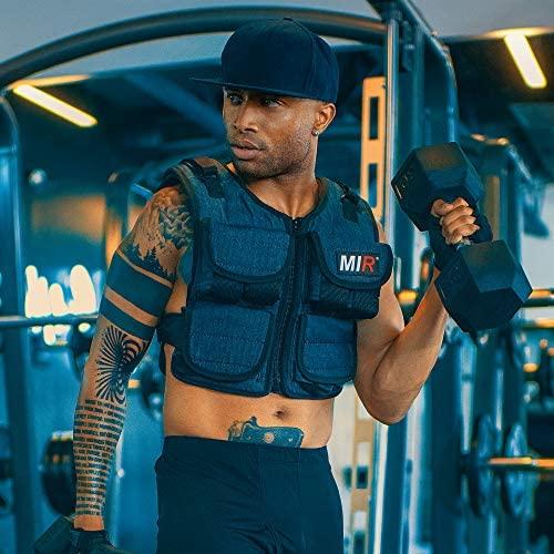 miR Air Flow Weighted Vest with Zipper Option 20lbs - 60lbs-Gains Everyday