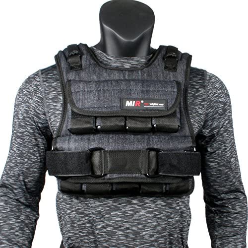 miR Air Flow Weighted Vest with Zipper Option 20lbs - 60lbs-Gains Everyday