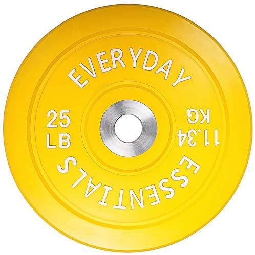 Olympic Bumper Plate Weight Plate Steel Hub (10 lb, 15 lb, 25 lb, 35 lb, 45 lb, 55 lb available)-Gains Everyday