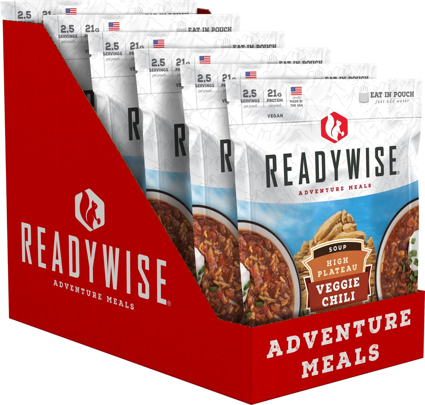 READYWISE 6 CT Case High Plateau Veggie Chili Soup-Gains Everyday